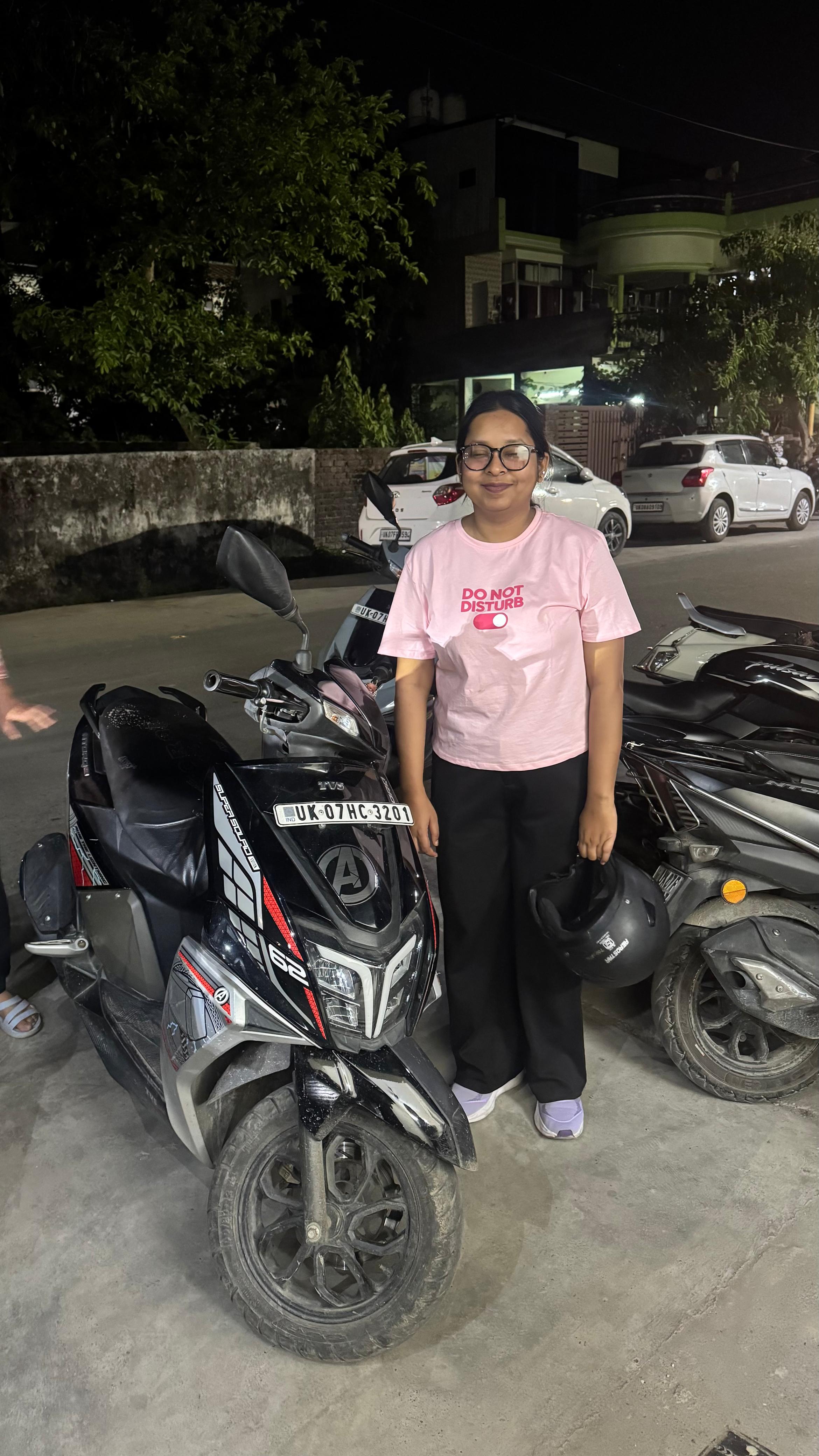 TVS Ntorq 125 sport scooter on rent