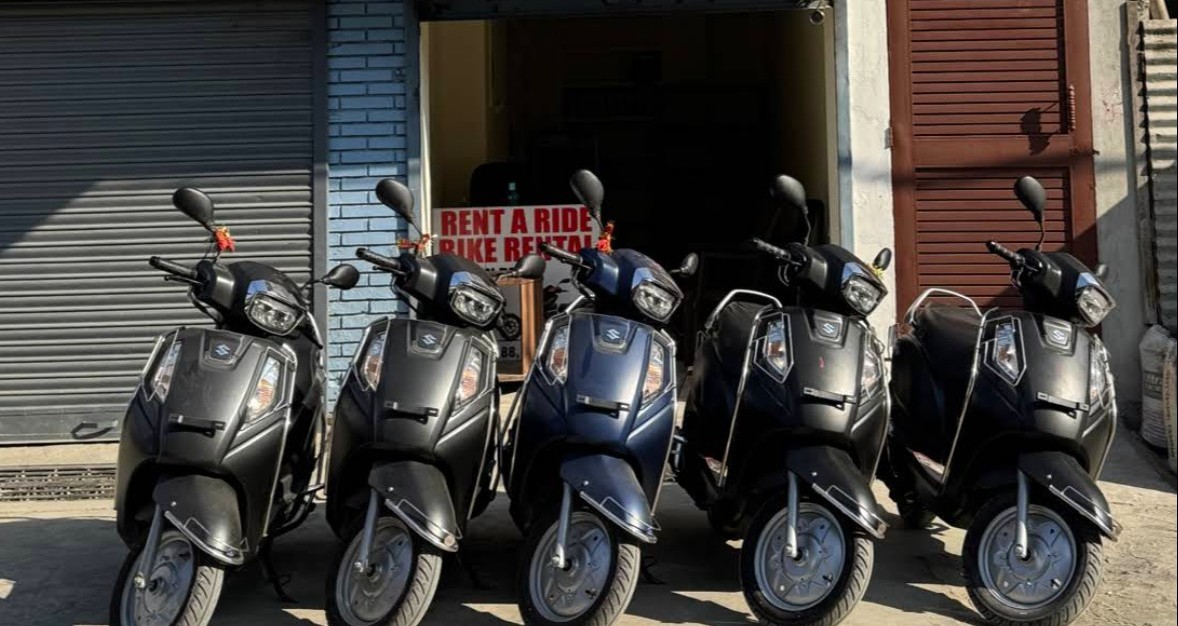 The Rent A Ride fleet of scooters and bikes